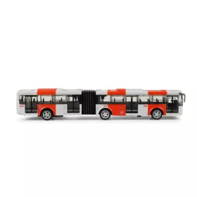 Kovový kloubový autobus PID Praha červený 18 cm RAPPA