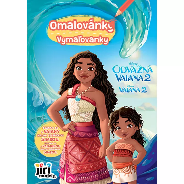 Omalovánka A5 Vaiana 2 Jiri Models