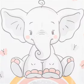 Přebalovací podložka měkká New Baby Elephant 49x70cm