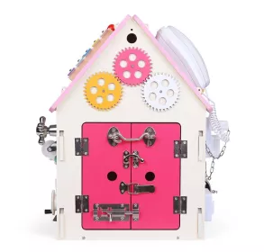2Kids Toys Activity board Domeček růžový RAPPA