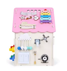2Kids Toys Activity board Domeček růžový RAPPA