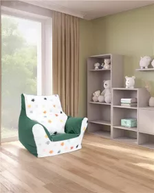 Dětské křeslo plněné kuličkami New Baby zelená