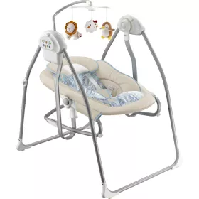 Dětské lehátko s houpátkem a kolotočem 2v1 Baby Mix beige