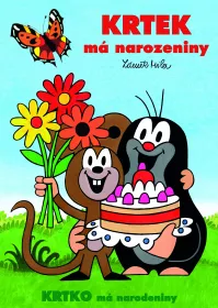 Omalovánka A4 Krtek má narozeniny