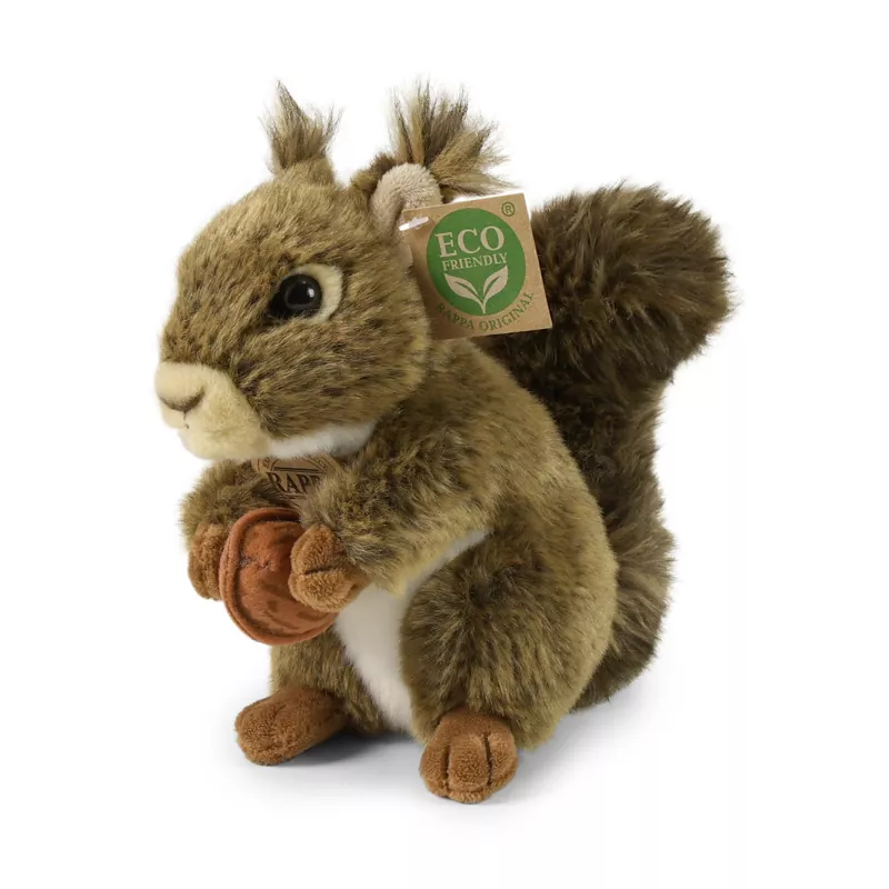 Plyšová veverka s oříškem 17 cm ECO-FRIENDLY RAPPA