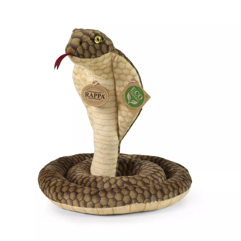 Plyšový had kobra 127 cm ECO-FRIENDLY RAPPA