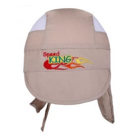 Letní dětská čepička-šátek New Baby Speed King béžová | 116 (5-6 let)