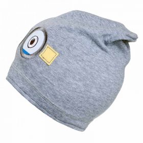 Podzimní dětská čepička New Baby mimoň šedá Šedá