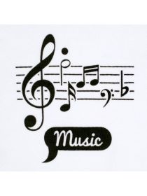 Kojenecká bavlněná košilka New Baby Music Bílá