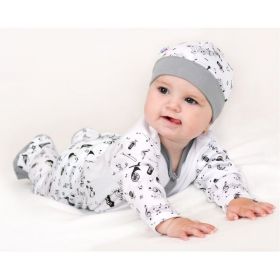 Kojenecké bavlněné polodupačky New Baby Music Bílá