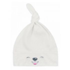 Bavlněná kojenecká čepička Bobas Fashion Lucky krémová Béžová | 62 (3-6m), 68 (4-6m)