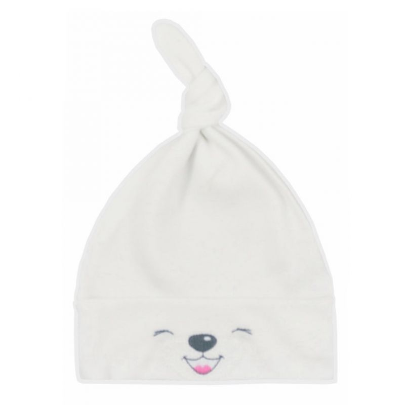 Bavlněná kojenecká čepička Bobas Fashion Lucky krémová Béžová