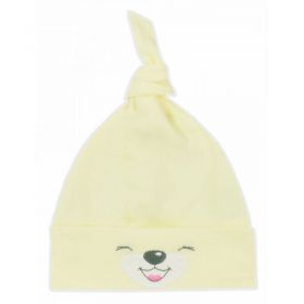 Bavlněná kojenecká čepička Bobas Fashion Lucky žlutá Žlutá | 56 (0-3m), 62 (3-6m), 68 (4-6m)