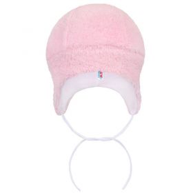 Zimní čepička New Baby Nice Bear růžová | 80 (9-12m), 86 (12-18m)