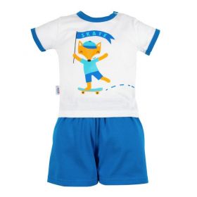 Kojenecká souprava tričko a kraťásky New Baby Liška Modrá | 56 (0-3m), 62 (3-6m), 68 (4-6m)
