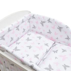 3-dílné ložní povlečení New Baby 100/135 cm bílé motýli