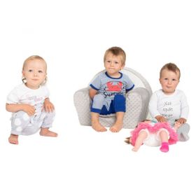 Body s potiskem New Baby jíst spát kakat... A ZNOVU! Bílá