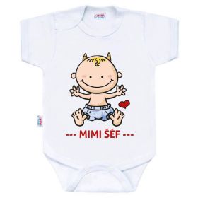 Body s potiskem New Baby MIMI ŠÉF Dle obrázku | 50, 68 (4-6m), 80 (9-12m)