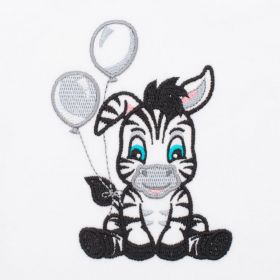 Kojenecké bavlněné dupačky New Baby Zebra exclusive Bílá