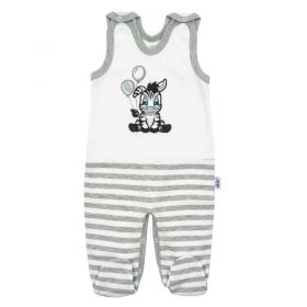 Kojenecké bavlněné dupačky New Baby Zebra exclusive Bílá | 80 (9-12m)