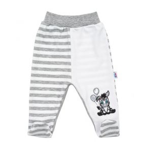 Kojenecké bavlněné polodupačky New Baby Zebra exclusive Bílá | 74 (6-9m), 80 (9-12m)