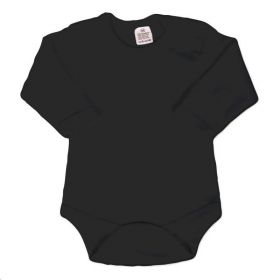 Body dlouhý rukáv New Baby - černé Černá | 50, 56 (0-3m), 68 (4-6m), 74 (6-9m)