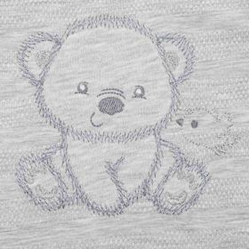 Kojenecká soupravička do porodnice New Baby Sweet Bear šedá Šedá