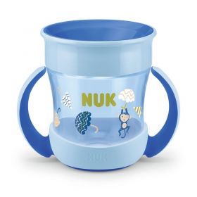 Dětský hrníček Mini Magic NUK 360° s víčkem modrý