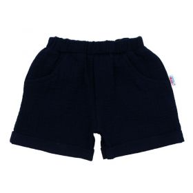 Kojenecká mušelínová soupravička New Baby Summer Nature Collection tmavě modrá
