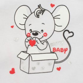 Kojenecká soupravička New Baby Mouse bílá