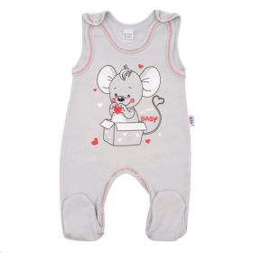 Kojenecká soupravička New Baby Mouse šedá Šedá