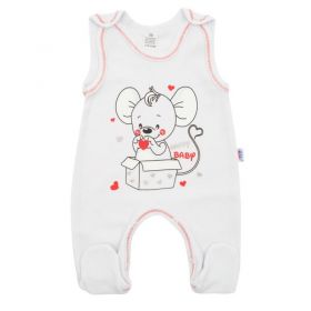 Kojenecké dupačky New Baby Mouse bílé | 86 (12-18m)