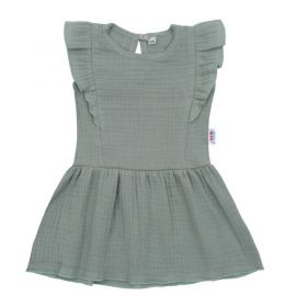 Kojenecké mušelínové šaty New Baby Summer Nature Collection mátové Zelená | 56 (0-3m)
