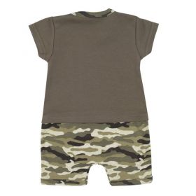 Kojenecký letní overal New Baby Army girl Zelená