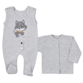2-dílná dětská souprava Koala Doggy Šedá | 80 (9-12m)