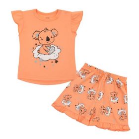 Dětské letní pyžamko New Baby Dream lososové Dle obrázku | 62 (3-6m), 68 (4-6m), 74 (6-9m), 80 (9-12m)