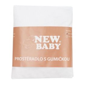 Jersey prostěradlo do postýlky New Baby 120x60 bílé