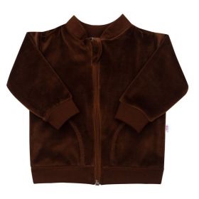 Semišková mikinka New Baby Baby hnědá | 92 (18-24m)