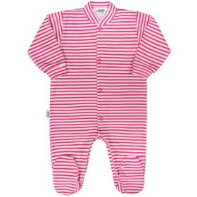 Kojenecký overal New Baby Classic II s růžovými pruhy