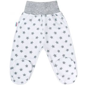 Kojenecké polodupačky New Baby Classic II šedé s hvězdičkami Šedá | 50, 56 (0-3m), 62 (3-6m), 68 (4-6m), 80 (9-12m)