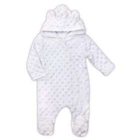 Kojenecký overal z Minky Nicol Bubbles bílý | 62 (3-6m), 68 (4-6m), 74 (6-9m)