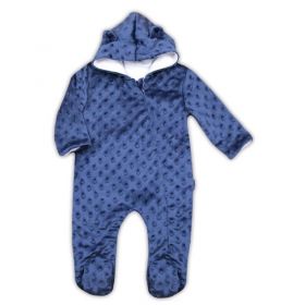 Kojenecký overal z Minky Nicol Bubbles modrý | 62 (3-6m), 68 (4-6m)